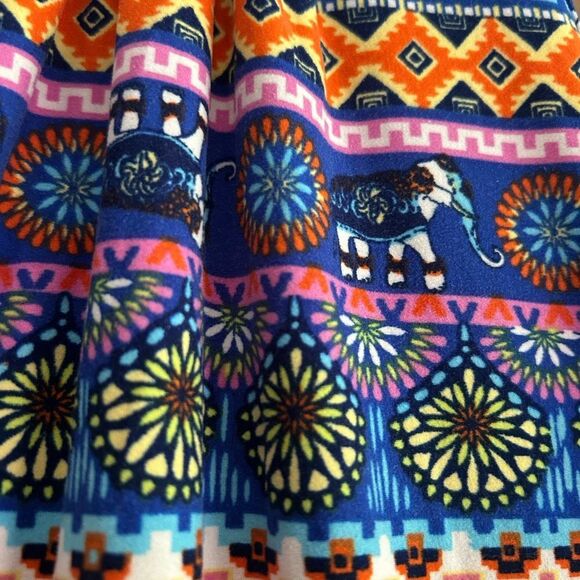 Kiss Colorful Patterned High Low Dress M 10/12 - Picture 4 of 16